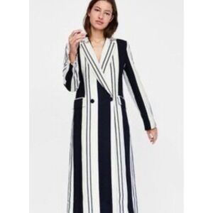 black and white maxi dress zara ZARA NWT WOMAN LONG PRINT COLLAR DRESS BLACK/ WHITE 2183/251 ALL SIZES
